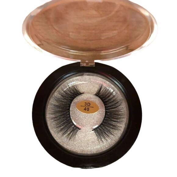 Handmade 3D Mink Lashes #40 Long Thick Eyelashes Extension 100% Real Mink - Picture 2 of 4